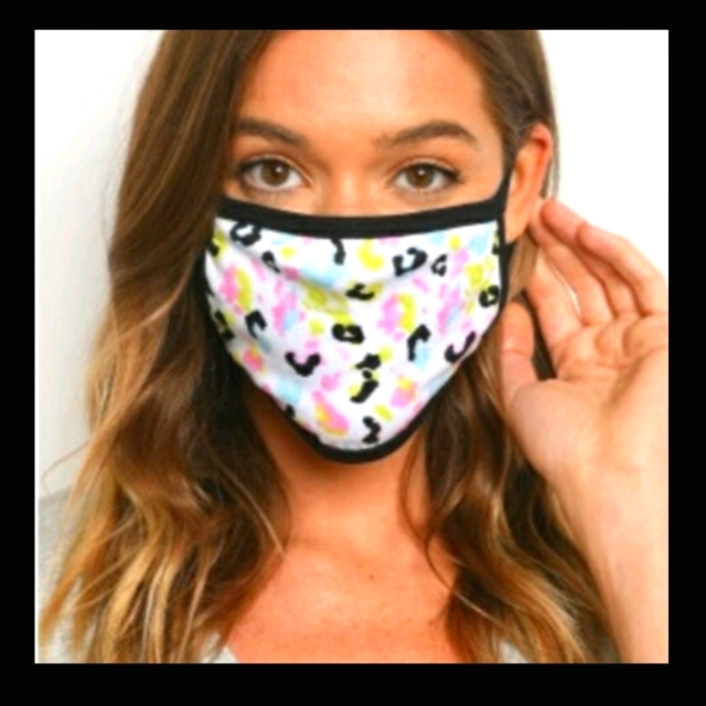 Leopard cotton washable face mask